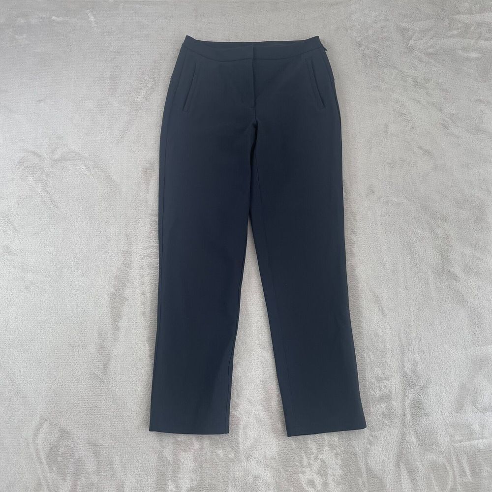 Lululemon On The Move Pants Women 4 Black Tailored Wicking Stretch Travel Active